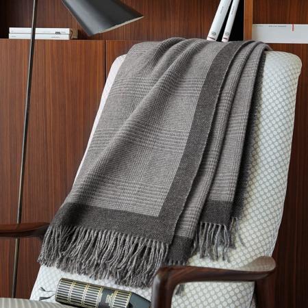 Плед Шерстяной HASTINGS Серый 140x190 Somma